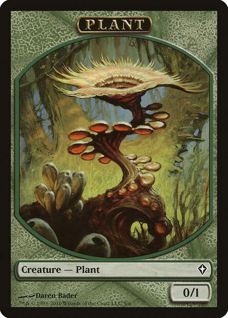 Plant Token - Worldwake Magic: The Gathering trading card