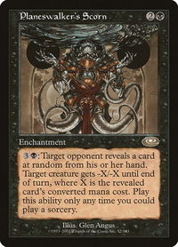 Planeswalker's Scorn - Planeshift (PLS) #52 - Rare Magic: The Gathering Trading Card