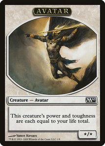 Avatar Token - Magic 2010 (M10) (M10) #1 - Token Magic: The Gathering Trading Card