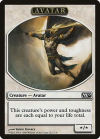 Avatar Token - Magic 2010 (M10) (M10) #1 - Token Magic: The Gathering Trading Card