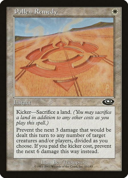 Pollen Remedy - Planeshift Magic: The Gathering trading card