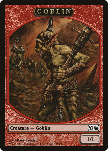 Goblin Token - Magic 2010 (M10) Magic: The Gathering trading card