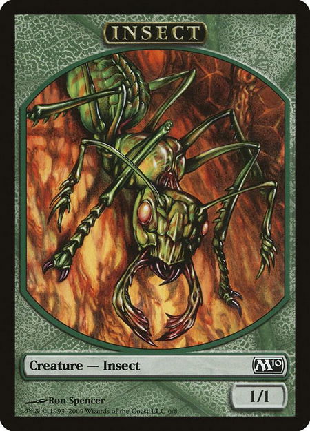 Insect Token - Magic 2010 (M10) Magic: The Gathering trading card