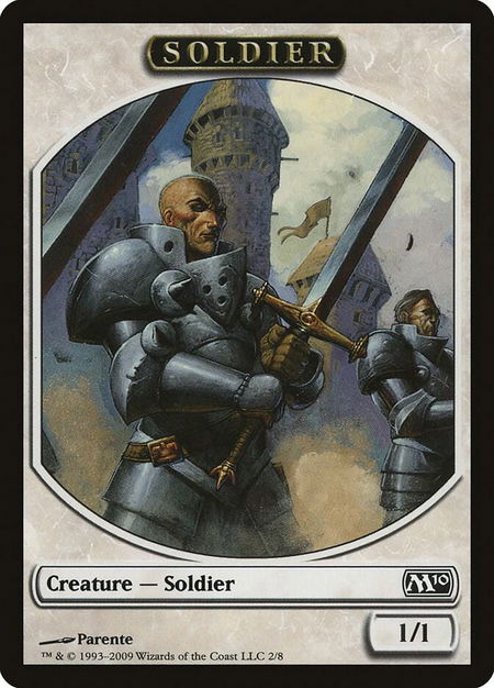 Soldier Token - Magic 2010 (M10) Magic: The Gathering trading card