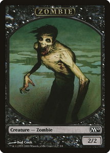 Zombie Token - Magic 2010 (M10) (M10) #3 - Token Magic: The Gathering Trading Card