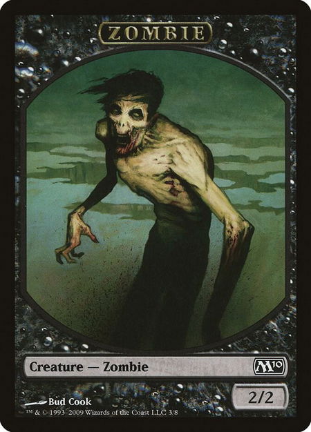 Zombie Token - Magic 2010 (M10) Magic: The Gathering trading card