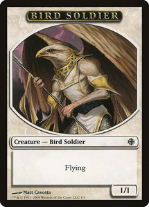 Bird Soldier Token - Alara Reborn (ARB) #1 - Token Magic: The Gathering Trading Card