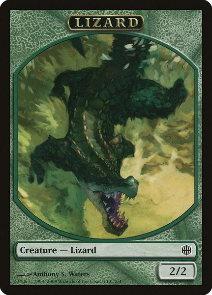 Lizard Token trading card from Alara Reborn Lizard Token - Alara Reborn Magic: The Gathering trading card
