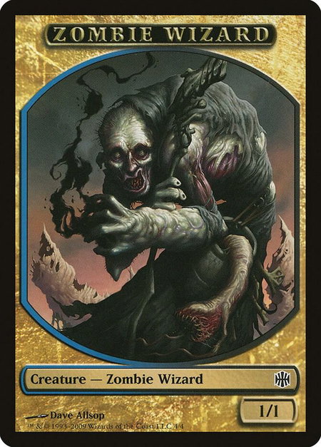 Zombie Wizard Token - Alara Reborn Magic: The Gathering trading card