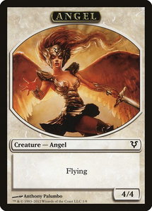 Angel Token - Avacyn Restored (AVR) #1 - Token Magic: The Gathering Trading Card