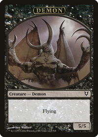Demon Token - Avacyn Restored (AVR) #5 - Token Magic: The Gathering Trading Card