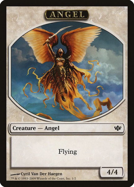 Angel Token trading card from Conflux Angel Token - Conflux Magic: The Gathering trading card