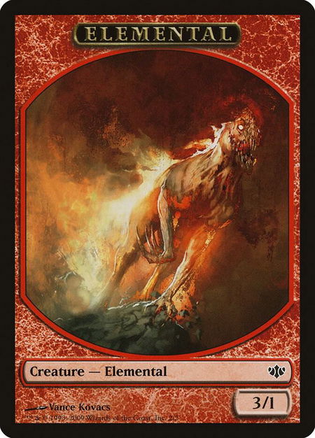 Elemental Token - Conflux Magic: The Gathering trading card