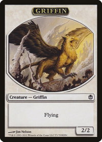 Griffin Token - Duel Decks: Ajani vs. Nicol Bolas (DDH) #1 - Token Magic: The Gathering Trading Card