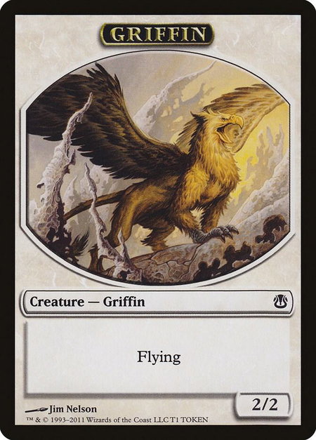 Griffin Token - Duel Decks: Ajani vs. Nicol Bolas Magic: The Gathering trading card