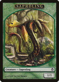 Saproling Token - Duel Decks: Ajani vs. Nicol Bolas (DDH) #2 - Token Magic: The Gathering Trading Card