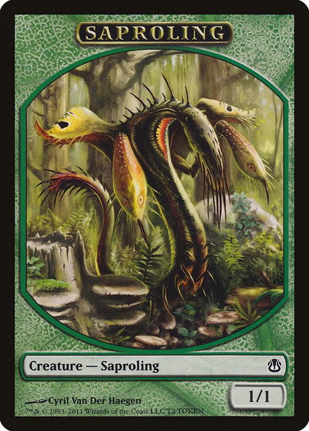 Saproling Token - Duel Decks: Ajani vs. Nicol Bolas Magic: The Gathering trading card