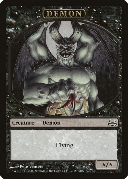 Demon Token - Duel Decks: Divine vs. Demonic Magic: The Gathering trading card