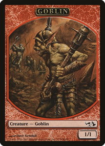 Goblin Token - Duel Decks: Elves vs. Goblins (EVG) #T3 - Token Magic: The Gathering Trading Card