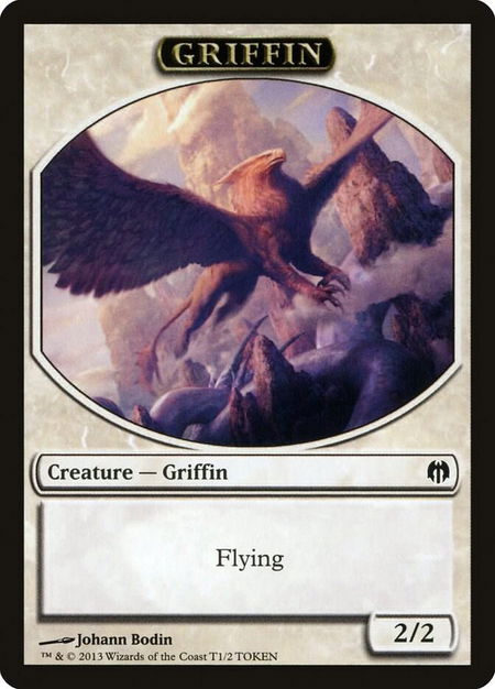 Griffin Token - Duel Decks: Heroes vs. Monsters Magic: The Gathering trading card