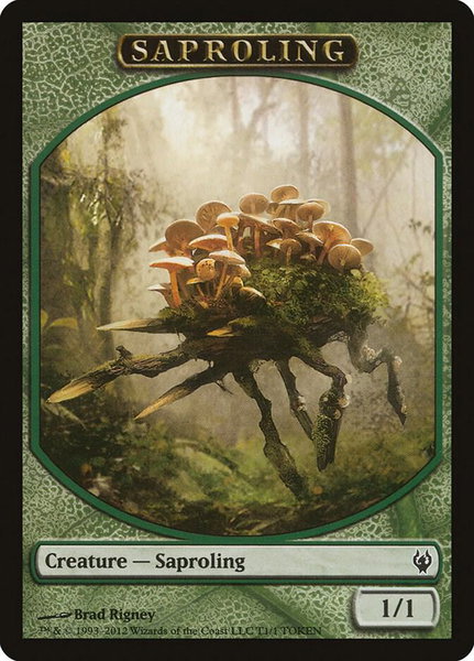 Saproling Token - Duel Decks: Izzet vs. Golgari Magic: The Gathering trading card