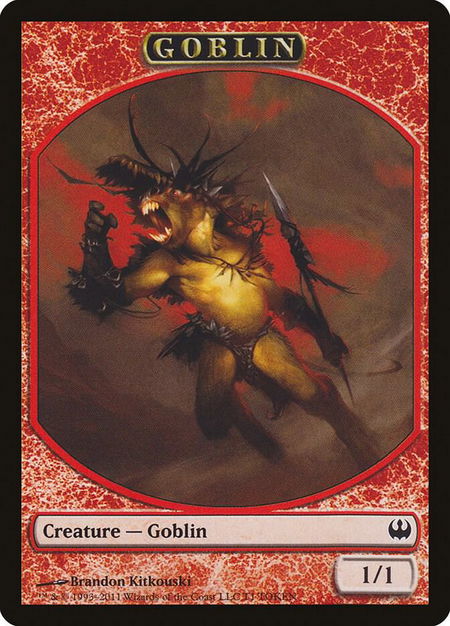 Goblin Token - Duel Decks: Knights vs. Dragons Magic: The Gathering trading card