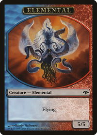 Elemental Token - Eventide (EVE) #5 - Token Magic: The Gathering Trading Card