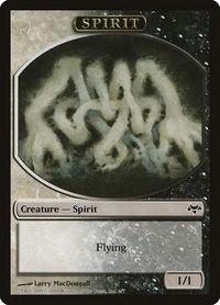 Spirit Token - Eventide (EVE) #4 - Token Magic: The Gathering Trading Card