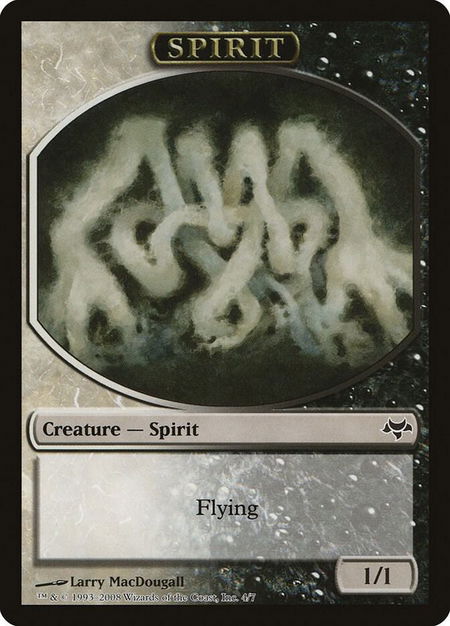 Spirit Token - Eventide Magic: The Gathering trading card