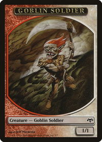 Goblin Soldier Token - Eventide (EVE) #7 - Token Magic: The Gathering Trading Card