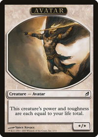 Avatar Token - Lorwyn (LRW) #1 - Token Magic: The Gathering Trading Card