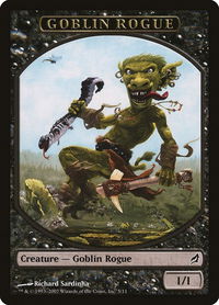 Goblin Rogue Token - Lorwyn (LRW) #5 - Token Magic: The Gathering Trading Card