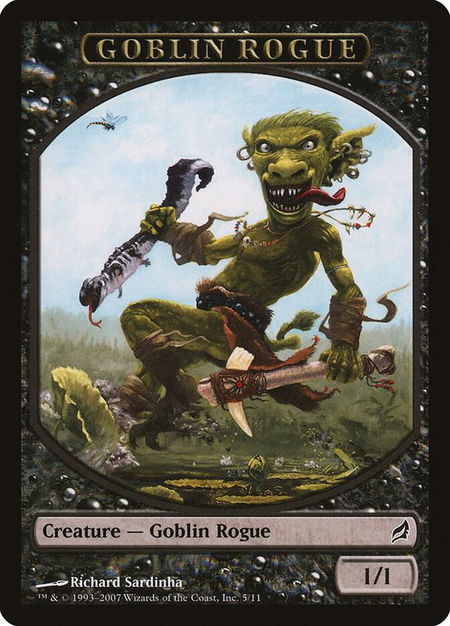 Goblin Rogue Token - Lorwyn Magic: The Gathering trading card