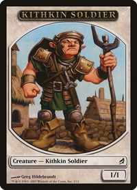 Kithkin Soldier Token - Lorwyn (LRW) #3 - Token Magic: The Gathering Trading Card