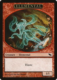 Elemental Token (4) - Shadowmoor (SHM) #4 - Token Magic: The Gathering Trading Card