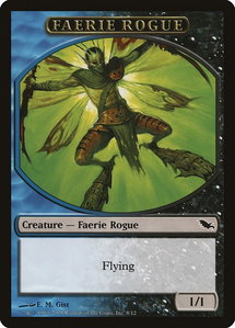 Faerie Rogue Token - Shadowmoor (SHM) #8 - Token Magic: The Gathering Trading Card