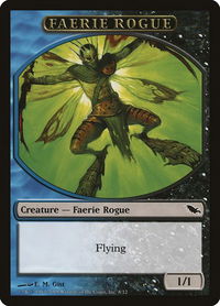Faerie Rogue Token - Shadowmoor (SHM) #8 - Token Magic: The Gathering Trading Card