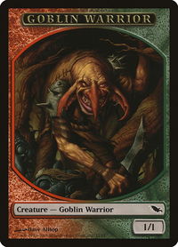 Goblin Warrior Token - Shadowmoor (SHM) #11 - Token Magic: The Gathering Trading Card