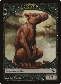 Rat Token - Shadowmoor (SHM) #3 - Token Magic: The Gathering Trading Card