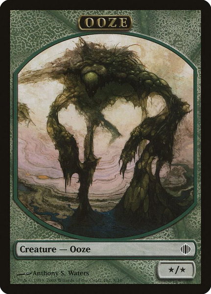 Ooze Token trading card from Shards of Alara Ooze Token - Shards of Alara Magic: The Gathering trading card