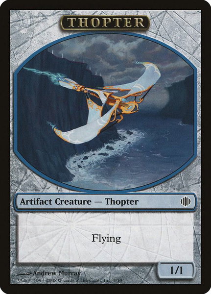 Thopter Token trading card from Shards of Alara Thopter Token - Shards of Alara Magic: The Gathering trading card