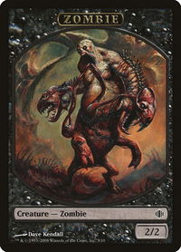 Zombie Token - Shards of Alara (ALA) #5 - Token Magic: The Gathering Trading Card