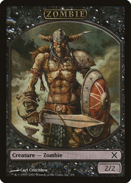 Zombie Token - 10th Edition Magic: The Gathering trading card