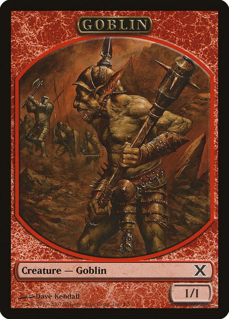Goblin Token - 10th Edition Magic: The Gathering trading card