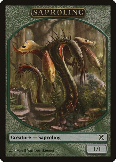 Saproling Token - 10th Edition Magic: The Gathering trading card