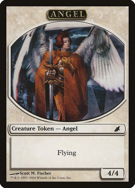 Angel Token trading card from Magic Player Rewards Angel Token - Magic Player Rewards Magic: The Gathering trading card