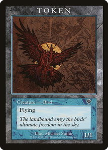 Bird Token (INV) - Magic Player Rewards (MPRP) #4 - Token Magic: The Gathering Trading Card