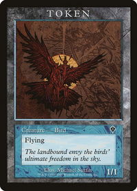 Bird Token (INV) - Magic Player Rewards (MPRP) #4 - Token Magic: The Gathering Trading Card