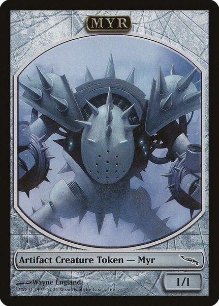 Myr Token (MRD) - Magic Player Rewards Magic: The Gathering trading card
