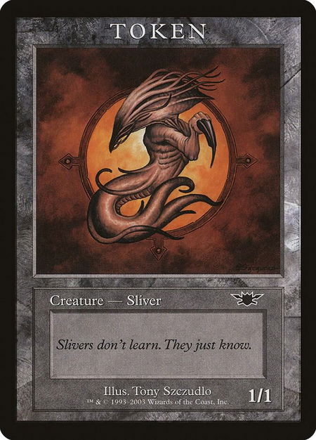 Sliver Token (LGN) - Magic Player Rewards Magic: The Gathering trading card